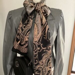 Vintage Berman's Gray Leather Jacket